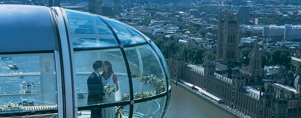 London Eye wedding on pod