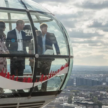 Royal family on London Eye