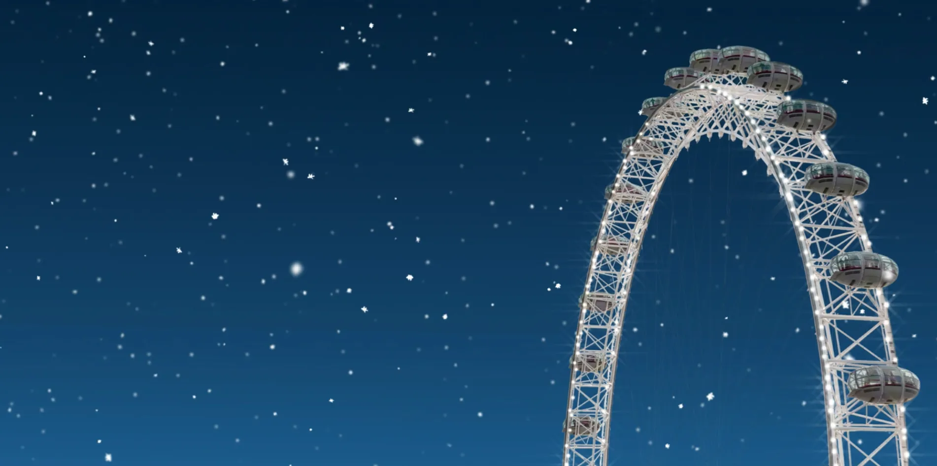 Christmas Snow London Eye