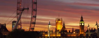 London Eye evening sunset