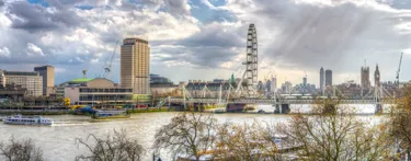 River Thames South Bank in Summer