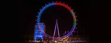 London Eye lit up for Facebook