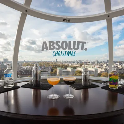 Absolut Christmas Pod banner