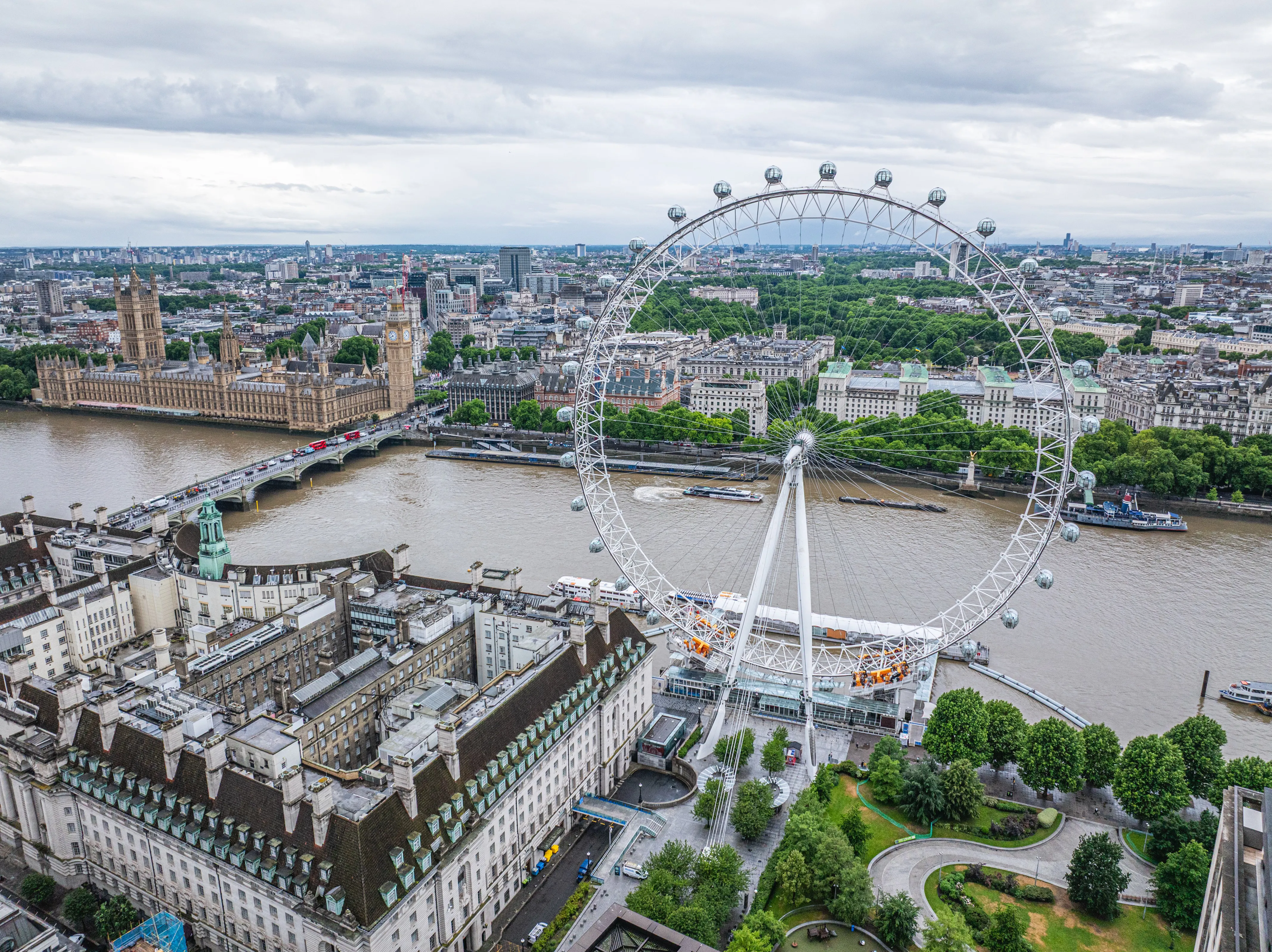 London Eye Rebrand Drone Photography 38