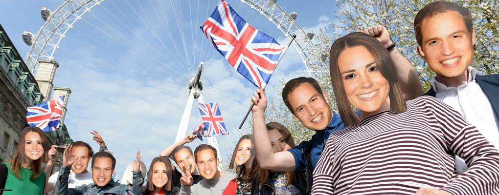 London Eye celebrating royal baby