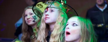 London Eye girls dressed as witches