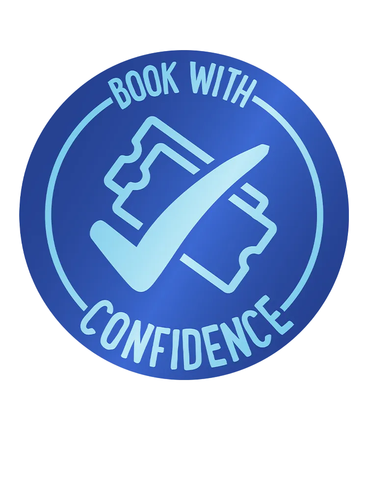 Book with confidence