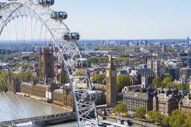 The iconic London Eye on a clear day, a guide on London Eye opening times and the best time to visit