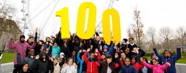 London Eye celebrating 100