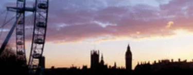 London Eye Sunset Purple