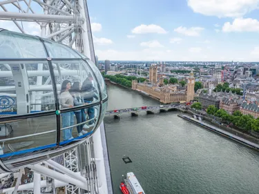 london eye drone picture of pod