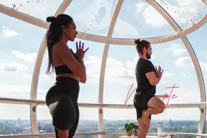 Yoga session with Equinox at London Eye