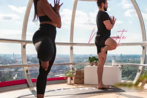 Yoga session with Equinox at London Eye