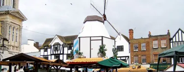 Market With A Windmill