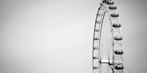 Black And White London Eye