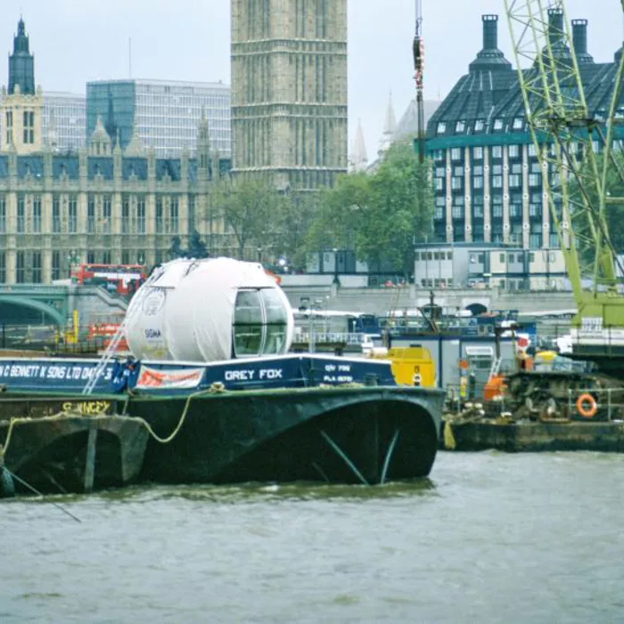 Pod on London River Thames