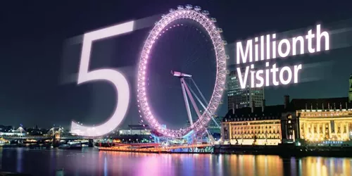 London Eye EDF 50 millionth visitor