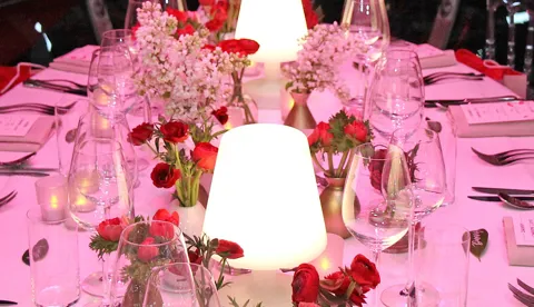 Dining table on London Eye