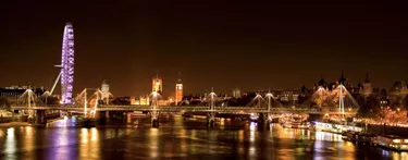 London Eye at night time
