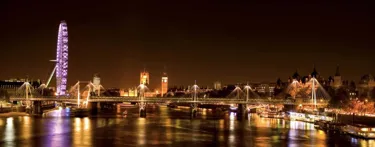 London Eye at night time