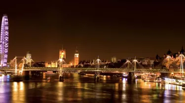 London Eye at night time