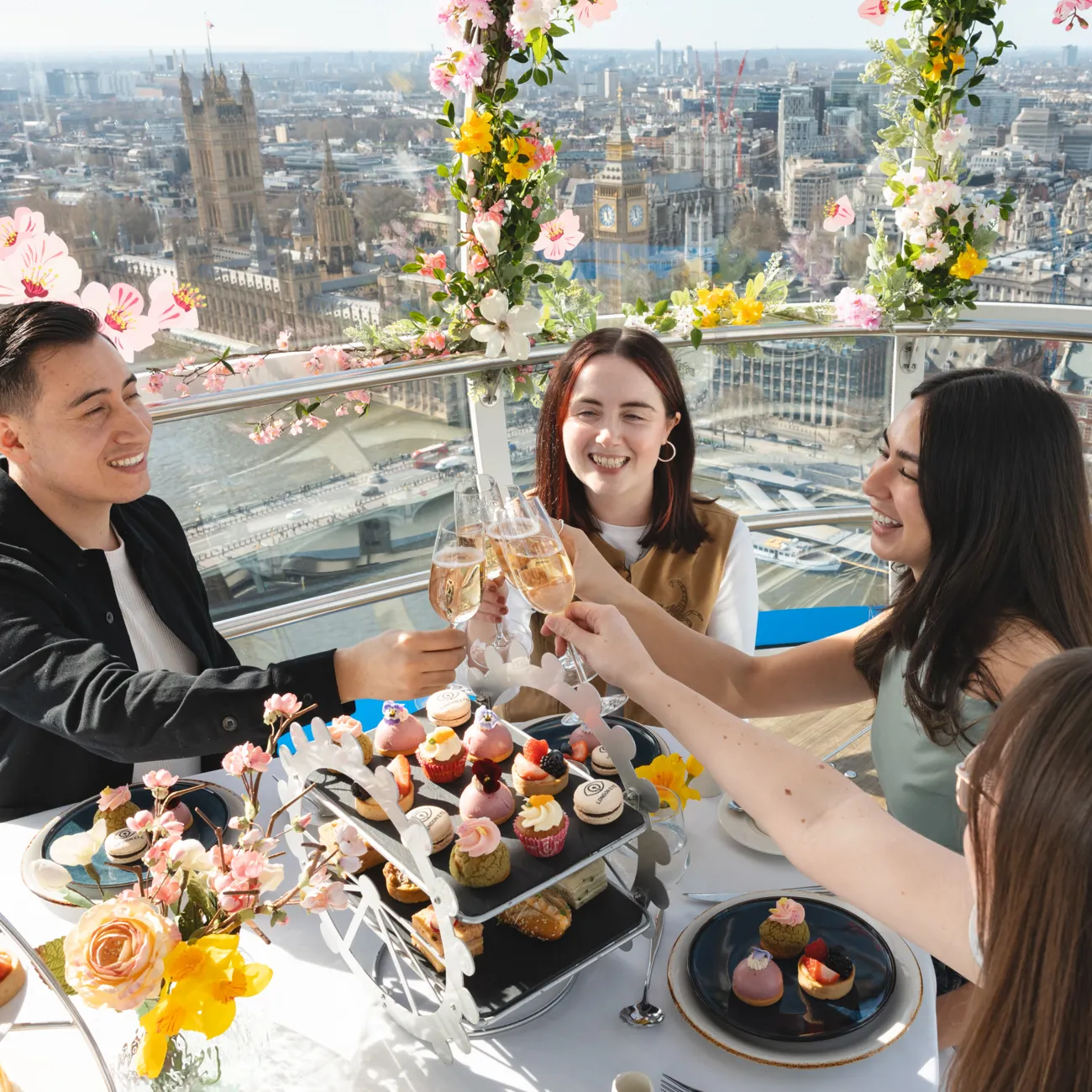 London Tea Time Afternoon Tea on the London Eye | Best View in London