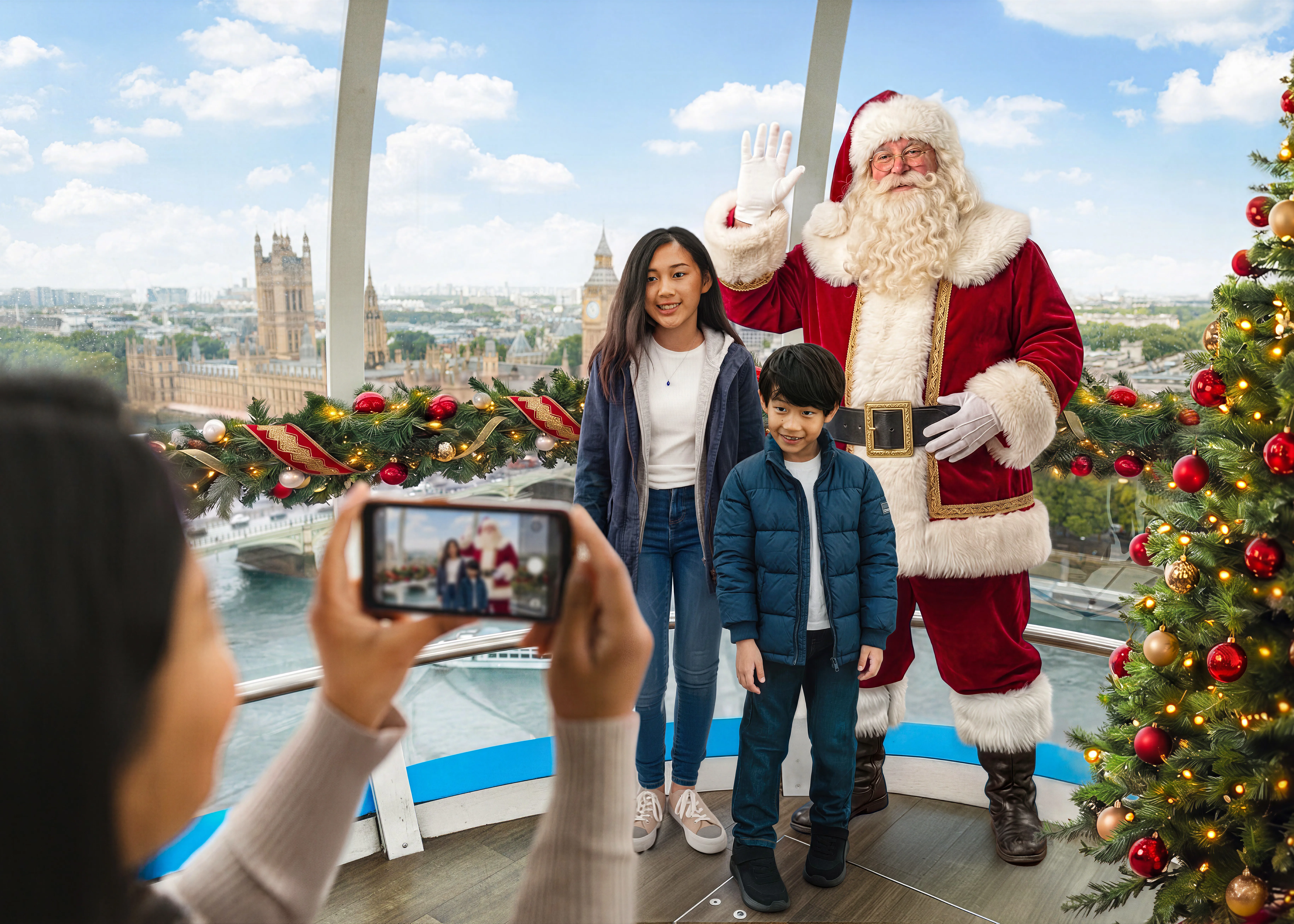 Santa In The Sky 7X5