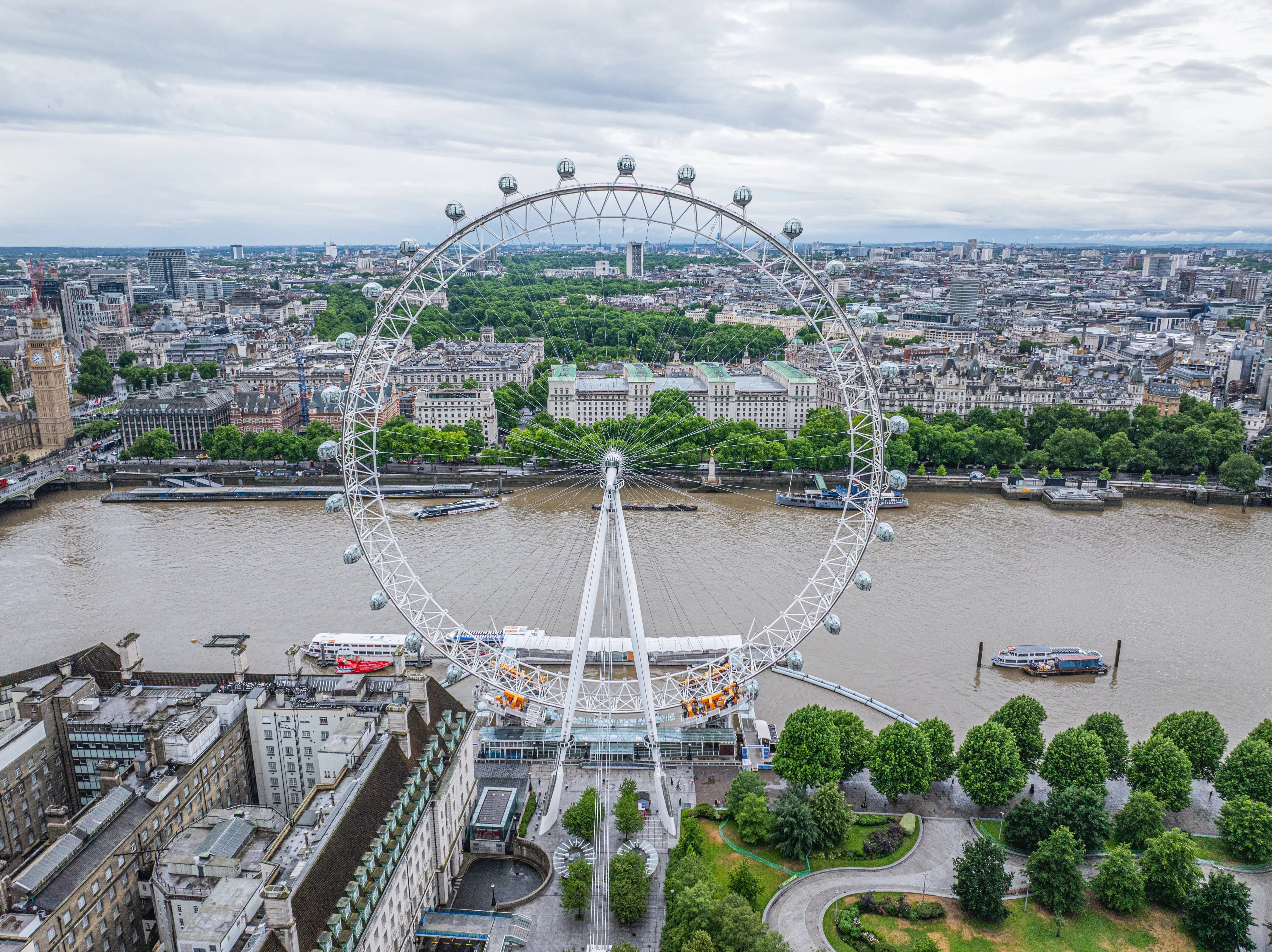 London Eye Rebrand Drone Photography 37