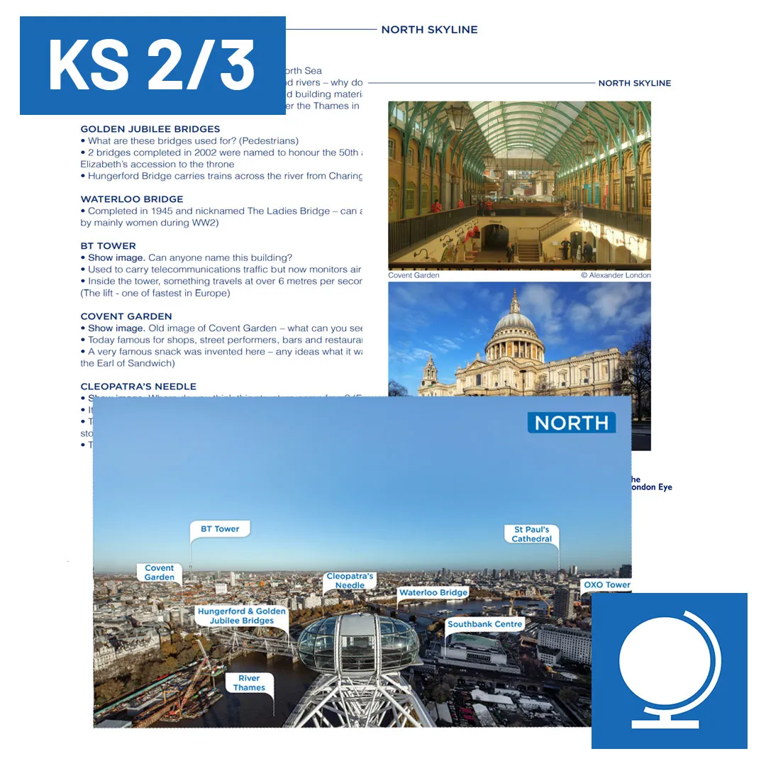 London Skyline Landmarks & Facts KS2 3 1080X1080px