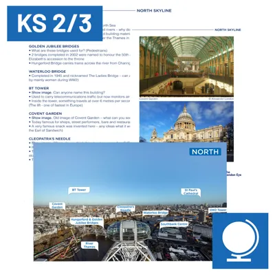 London Skyline Landmarks & Facts KS2 3 1080X1080px