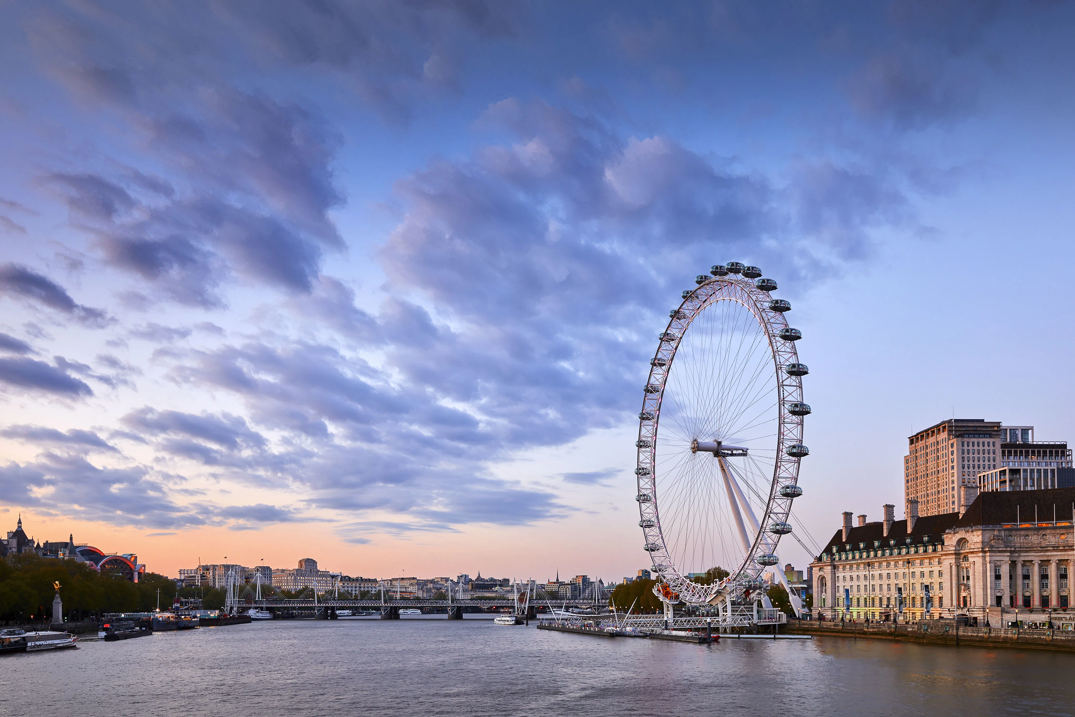 london eye wide shot