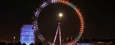 London Eye lit up for rugby