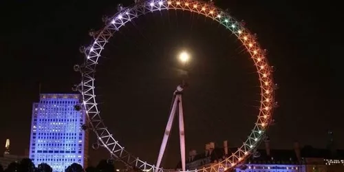 London Eye lit up for rugby