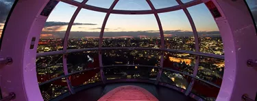London Eye pod empty at evening