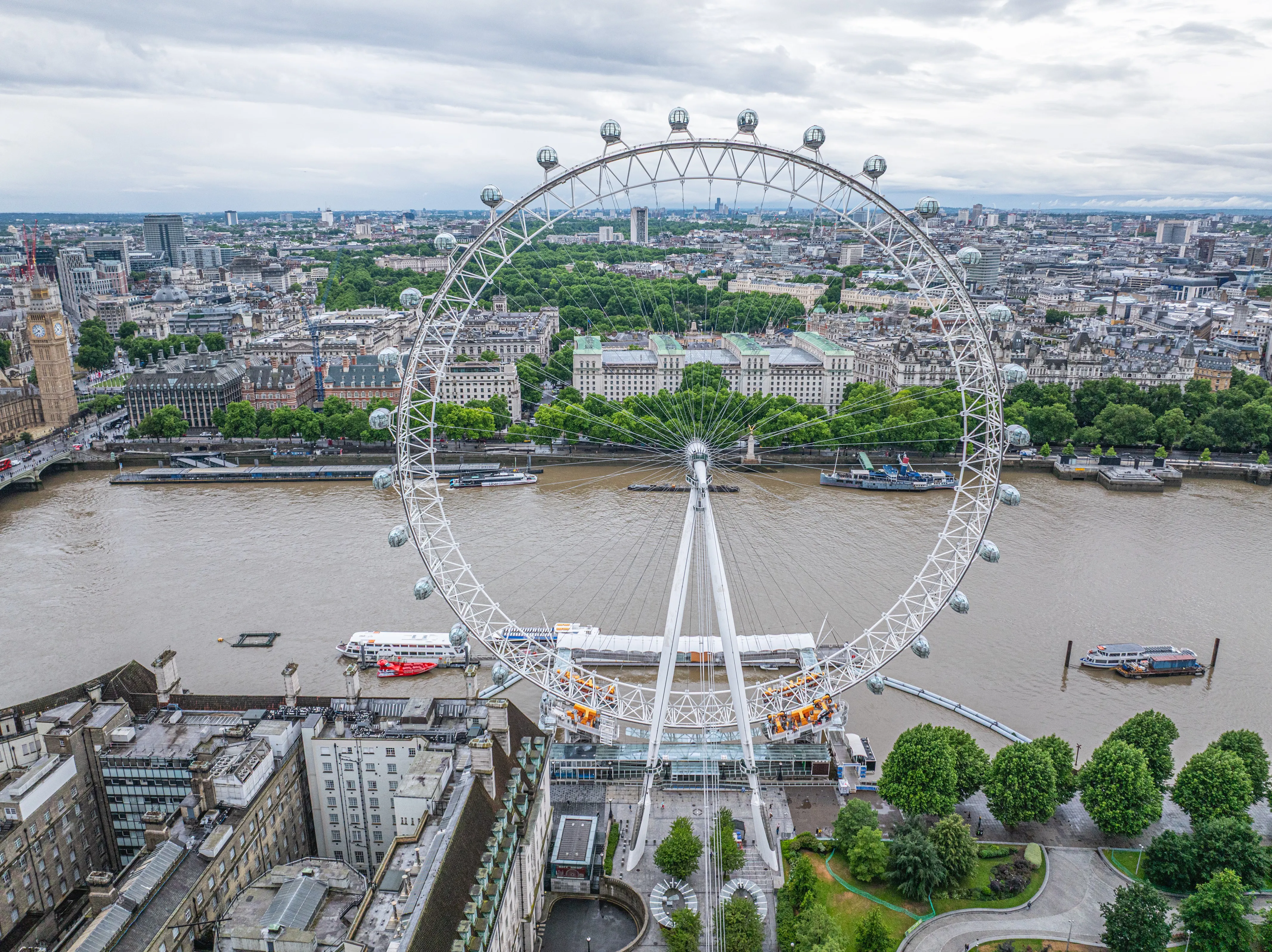 London Eye Rebrand Drone Photography 35